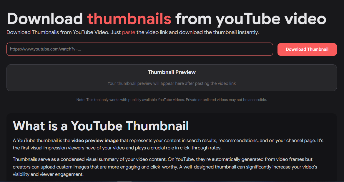 How to download YouTube thumbnails