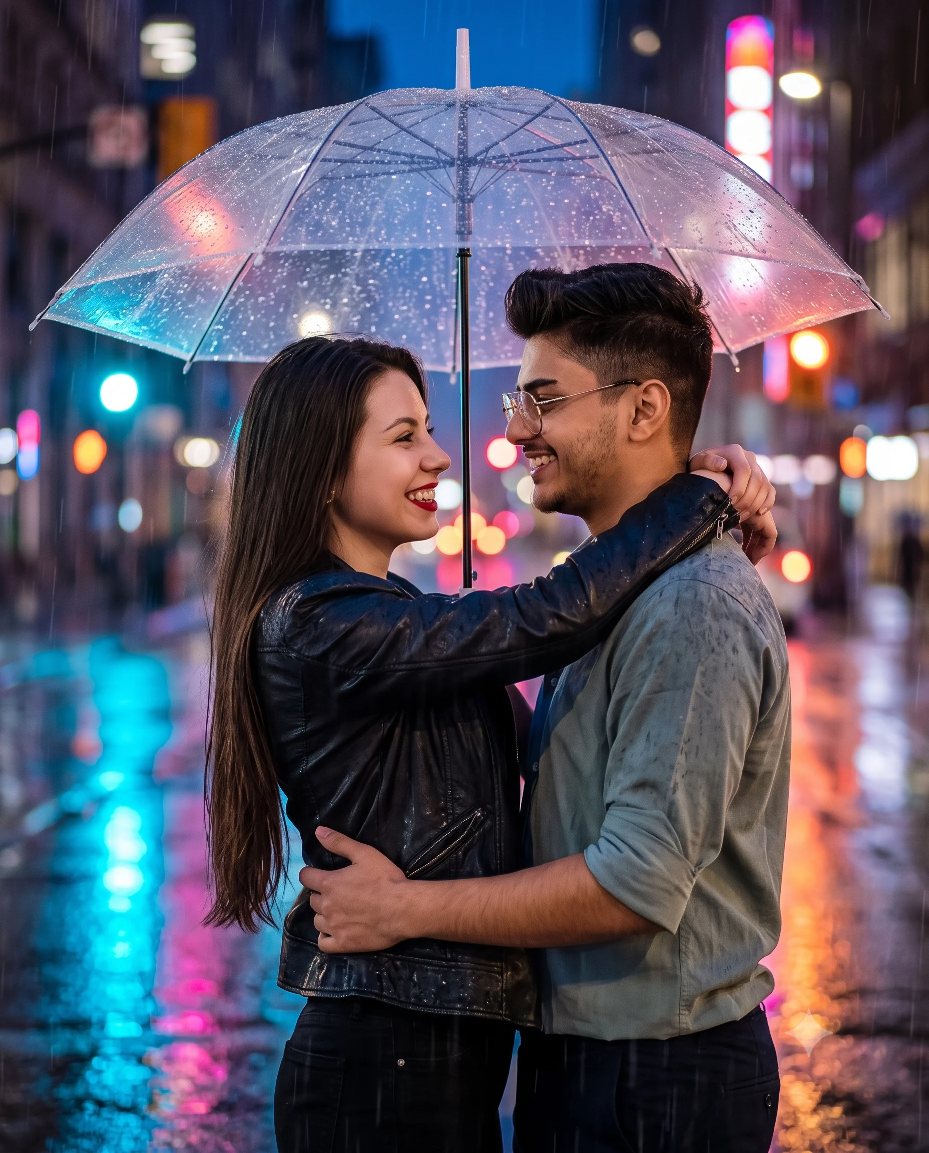 Retro style couple prompt example 3